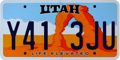 UT license plate Y413JU