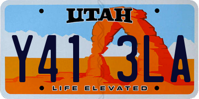 UT license plate Y413LA