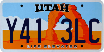 UT license plate Y413LC