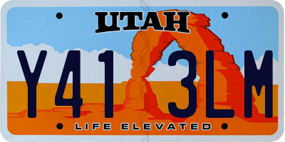 UT license plate Y413LM