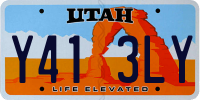 UT license plate Y413LY