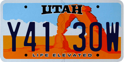 UT license plate Y413OW