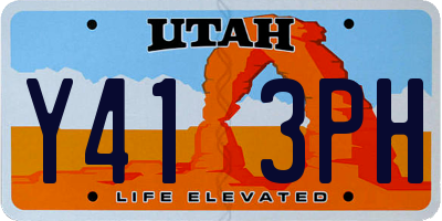 UT license plate Y413PH