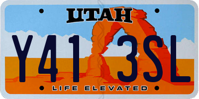 UT license plate Y413SL