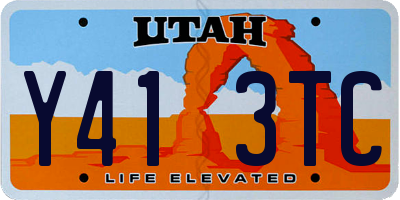 UT license plate Y413TC