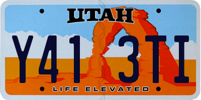 UT license plate Y413TI