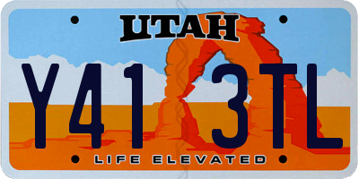 UT license plate Y413TL