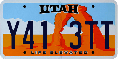 UT license plate Y413TT