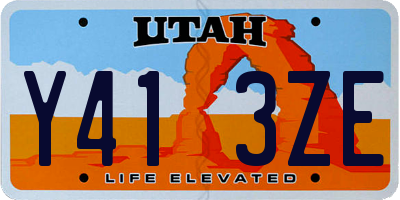 UT license plate Y413ZE