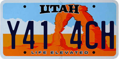 UT license plate Y414CH