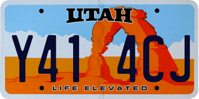 UT license plate Y414CJ