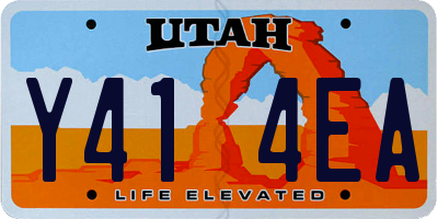 UT license plate Y414EA