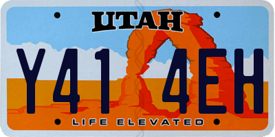 UT license plate Y414EH