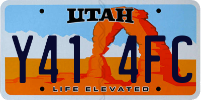 UT license plate Y414FC