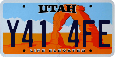 UT license plate Y414FE