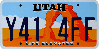 UT license plate Y414FF