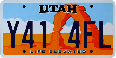 UT license plate Y414FL