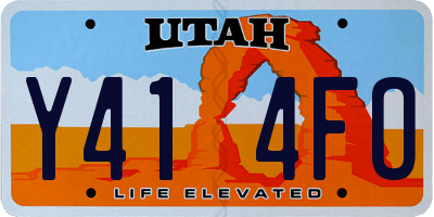 UT license plate Y414FO