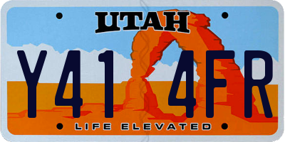 UT license plate Y414FR