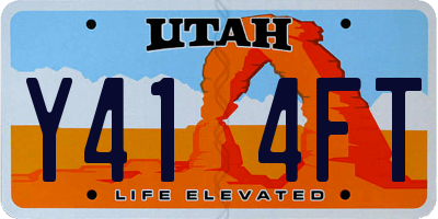 UT license plate Y414FT