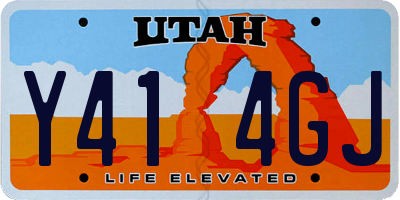 UT license plate Y414GJ