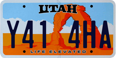 UT license plate Y414HA