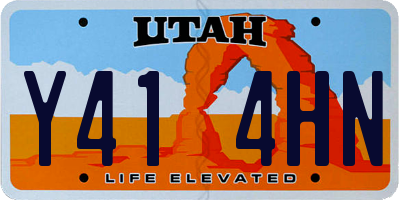 UT license plate Y414HN