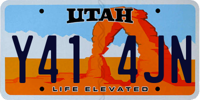 UT license plate Y414JN