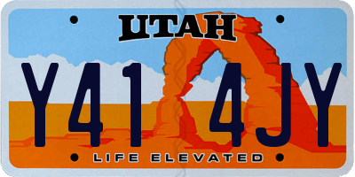 UT license plate Y414JY