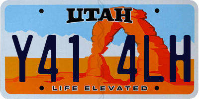 UT license plate Y414LH