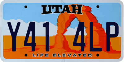 UT license plate Y414LP