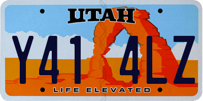 UT license plate Y414LZ