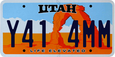 UT license plate Y414MM
