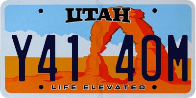 UT license plate Y414OM
