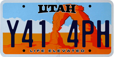 UT license plate Y414PH