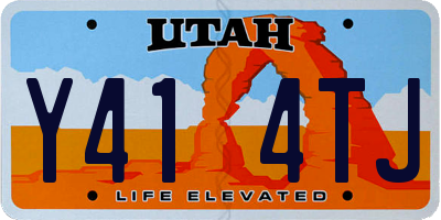 UT license plate Y414TJ