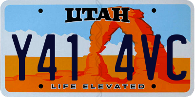 UT license plate Y414VC
