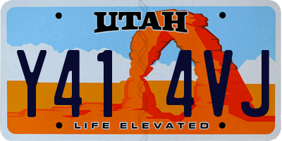 UT license plate Y414VJ
