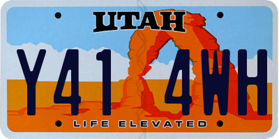 UT license plate Y414WH