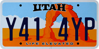 UT license plate Y414YP