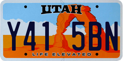 UT license plate Y415BN