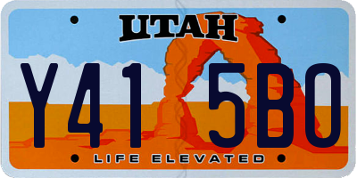 UT license plate Y415BO