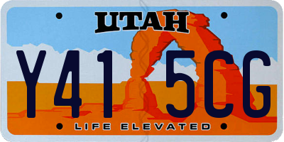 UT license plate Y415CG