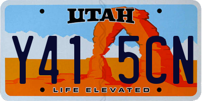 UT license plate Y415CN
