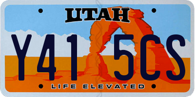 UT license plate Y415CS