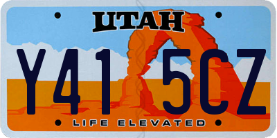 UT license plate Y415CZ