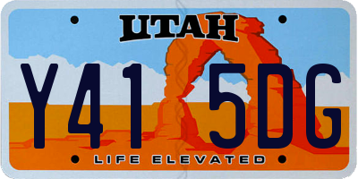 UT license plate Y415DG