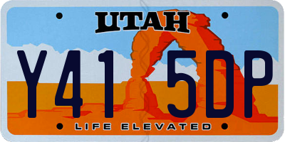 UT license plate Y415DP