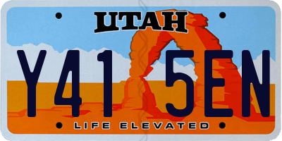 UT license plate Y415EN