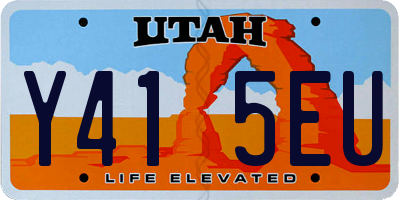 UT license plate Y415EU